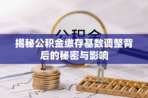 砀山揭秘公积金缴存基数调整背后的秘密与影响