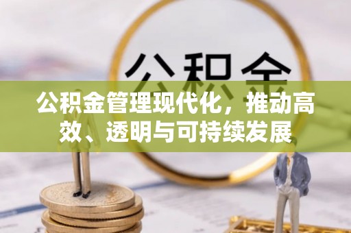 砀山公积金管理现代化，推动高效、透明与可持续发展
