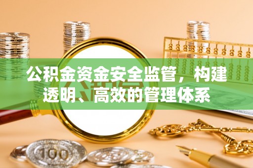 砀山公积金资金安全监管，构建透明、高效的管理体系
