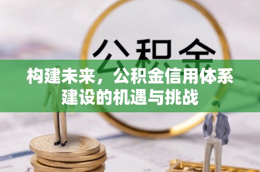 砀山构建未来，公积金信用体系建设的机遇与挑战