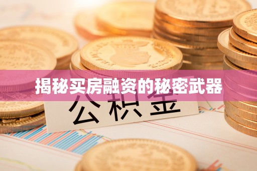 砀山揭秘买房融资的秘密武器