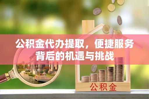 砀山公积金代办提取，便捷服务背后的机遇与挑战